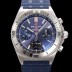 브라이틀링 남성용 크로노맷 B01 오토매틱 ETA7750-2 타입 42mm 금장시계 우레탄줄 블루 다이얼 bre95034 Ⅳ