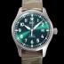 아이더블유씨 남성용 파일럿 마크18 IW328205 오토매틱 40mm 가죽줄 그린 다이얼 iwc9202 Ⅳ