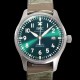 아이더블유씨 남성용 파일럿 마크18 IW328205 오토매틱 40mm 가죽줄 그린 다이얼 iwc9202 Ⅳ