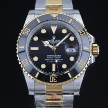 로렉스 남성용 신형 서브마리너 m126613ln 18k옐로우골드 도금 콤비 41mm 블랙 다이얼 Cal.3235 오토매틱 무브먼트 ROL91914 Ⅳ