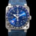 벨엔로즈 남성용 BR0393 다이버 스틸 오토매틱 ETA2836-2 타입 42mm 가죽줄 블루 다이얼 bel84498 Ⅳ