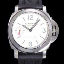 파네라이 남성용 루미노르 PAM01342 화이트 다이얼 44mm 오토매틱 수동형 무브먼트 PAN4827 Ⅳ
