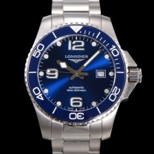 론진 남성용 하이드로콘퀘스트 L3.781.4.96.6 세라믹 베젤 41mm 블루 다이얼 L888 오토매틱 무브먼트  lon2916 Ⅳ