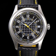 파택필립 남성용 칼라트라바 Ref.6007G-011 오토매틱 Cal.324 타입 40mm 가죽줄 블랙다이얼 pat78244 Ⅳ