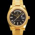 로렉스 남성용 데이데이트 m228238-0004 18K 옐로우골드 40mm 오토매틱 Cal.3255 타입 블랙 다이얼 rol5301 Ⅳ