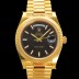 로렉스 남성용 데이데이트 m228238-0067 18K 옐로우골드 40mm 오토매틱 Cal.3255 타입 블랙 다이얼 rol5302 Ⅳ