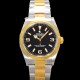 로렉스 남성용 New 신형 익스플로러 m124273-0001 옐로우골드 오이스터 스틸 36mm 오토매틱 Cal.3230 무브먼트 블랙 다이얼 rol5306 Ⅳ