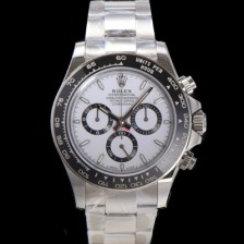 로렉스 남성용 코스모그래프 데이토나 m126500LN-0001 세라믹 베젤 40mm 크로노그래프 7750 오토매틱 무브먼트 화이트 다이얼 rol5323 Ⅳ