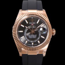 로렉스 남성용 스카이더웰러 m336235-0004 18K 로즈골드 42mm 오토매틱 Cal.9002 타입 우레탄줄 그레이 다이얼 rol5314 Ⅳ