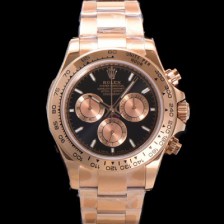 로렉스 남성용 코스모그래프 데이토나 m126505-0001 18K 로즈골드 40mm 크로노그래프 7750 오토매틱 무브먼트 블랙 다이얼 rol5336 Ⅳ