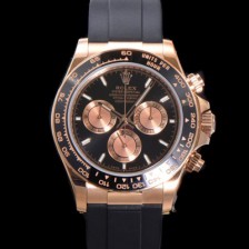 로렉스 남성용 코스모그래프 데이토나 m126515ln-0002 세라믹 베젤 18K 로즈골드 40mm 크로노그래프 7750 오토매틱 무브먼트 블랙 다이얼 rol5327 Ⅳ