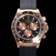로렉스 남성용 코스모그래프 데이토나 m126515ln-0002 세라믹 베젤 18K 로즈골드 40mm 크로노그래프 7750 오토매틱 무브먼트 블랙 다이얼 rol5327 Ⅳ
