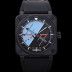 벨엔로즈 남성용 인스트루먼트03 BR03A-HRZ-CE 오토매틱 2892타입 42mm 세라믹 우레탄줄 블랙/블루 다이얼 bel4109 Ⅳ