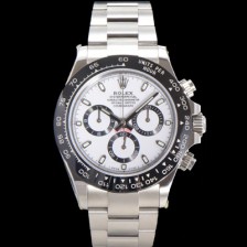 로렉스 남성용 코스모그래프 데이토나 m116500ln-0001 세라믹 베젤 40mm 크로노그래프 7750 오토매틱 무브먼트 화이트 다이얼 rol5318 Ⅳ