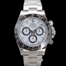 로렉스 남성용 1:1수제공정형 코스모그래프 데이토나 m116500ln-0001 세라믹 베젤 40mm 크로노그래프 오토매틱 Cal.4130 무브먼트 화이트 다이얼 rol5349 Ⅳ