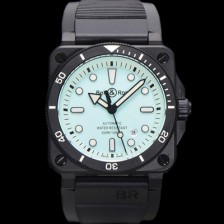 벨엔로즈 남성용 인스트루먼트03 BR03A-D-LM-CESRB 오토매틱 9015타입 42mm 세라믹 우레탄줄 블루 다이얼 bel4111 Ⅳ