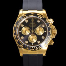 로렉스 남성용 코스모그래프 데이토나 m126518ln-0005 세라믹 베젤 18K 옐로우골드 40mm 크로노그래프 7750 오토매틱 무브먼트 블랙 다이얼 rol5331 Ⅳ