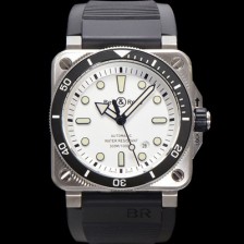 벨엔로즈 남성용 인스트루먼트03 BR03A-D-WH-STSRB 오토매틱 9015타입 42mm 우레탄줄 화이트 다이얼 bel4112 Ⅳ
