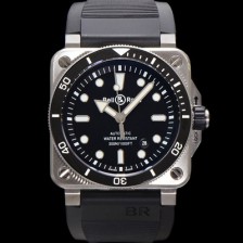 벨엔로즈 남성용 인스트루먼트03 BR03A-BL-STSRB 오토매틱 9015타입 42mm 우레탄줄 블랙 다이얼 bel4114 Ⅳ
