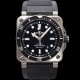 벨엔로즈 남성용 인스트루먼트03 BR03A-BL-STSRB 오토매틱 9015타입 42mm 우레탄줄 블랙 다이얼 bel4114 Ⅳ