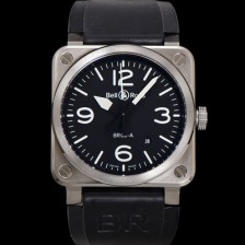 벨엔로즈 남성용 인스트루먼트03 BR03A-D-BL-STSRB 오토매틱 9015타입 42mm 우레탄줄 블랙 다이얼 bel4113 Ⅳ