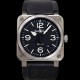 벨엔로즈 남성용 인스트루먼트03 BR03A-D-BL-STSRB 오토매틱 9015타입 42mm 우레탄줄 블랙 다이얼 bel4113 Ⅳ
