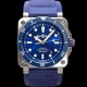 벨엔로즈 남성용 인스트루먼트03 BR03A-D-BLU-STSRB 오토매틱 9015타입 42mm 우레탄줄 블루 다이얼 bel4115 Ⅳ