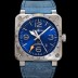 벨엔로즈 남성용 인스트루먼트03 BR0393-BLU-STSCA 오토매틱 2836타입 42mm 우레탄줄 블루 다이얼 bel4117 Ⅳ