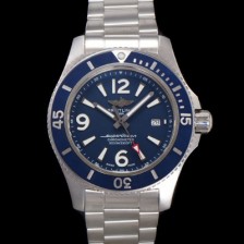 브라이틀링 남성용 슈퍼오션 A17366D81C1S2 오토매틱 2824타입 42mm 메탈줄 블루 다이얼 bre6046 Ⅳ