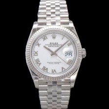 로렉스 남성용 904L스틸!! 신형 데이저스트 36mm II m126234-0025 오토매틱 Cal.3235 무브먼트 로마인덱스 화이트 다이얼 rol5385 Ⅳ