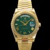 로렉스 남성용 New 데이데이트 m228238-0061 무게187g 18K 옐로우골드 40mm 오토매틱 Cal.2836-2 타입 그린 다이얼 rol5397 Ⅳ