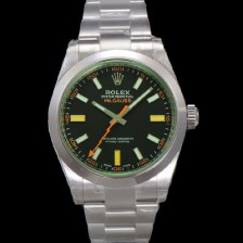 로렉스 남성용 New 밀가우스 m116400gv-0001 오이스터 퍼페추얼 40mm 오토매틱 Cal.3131 무브먼트 그린코팅 블랙 다이얼 rol5389 Ⅳ