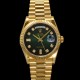로렉스 남성용 New 데이데이트 m128238-0069 무게173g 18K 옐로우골드 프레지던트 36mm 오토매틱 Cal.2836-2 타입 다이아몬드 그린 옴브레 다이얼 rol5408 Ⅳ