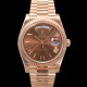 로렉스 남성용 New 데이데이트 m228235-0002 무게187g 18K 로즈골드 40mm 오토매틱 Cal.2836-2 타입 브라운 다이얼 rol5399 Ⅳ