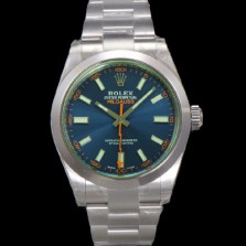 로렉스 남성용 New 밀가우스 m116400gv-0002 오이스터 퍼페추얼 40mm 오토매틱 Cal.3131 무브먼트 그린코팅 블루 다이얼 rol5390 Ⅳ