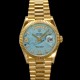 로렉스 남성용 New 데이데이트 m128238-0071 무게173g 18K 옐로우골드 프레지던트 36mm 오토매틱 Cal.2836-2 타입 다이아몬드 터키석 다이얼 rol5409 Ⅳ