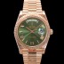 로렉스 남성용 New 데이데이트 m228235-0025 무게187g 18K 로즈골드 40mm 오토매틱 Cal.2836-2 타입 올리브 로마 다이얼 rol5400 Ⅳ