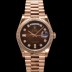 로렉스 남성용 New 데이데이트 m128235-0037 무게173g 18K 로즈골드 36mm 오토매틱 Cal.2836-2 타입 다이아몬드 브라운 옴브레 다이얼 rol5404 Ⅳ