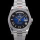 로렉스 남성용 New 데이데이트 플래티넘 m228396tbr-0042 무게187g 40mm 오토매틱 Cal.2836-2 타입 블루 옴브레 다이얼 rol5394 Ⅳ