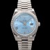 로렉스 남성용 New "VIP 타입 최종형" 데이데이트 m228236-0012 무게195g 플래티넘 40mm 오토매틱 Cal.3255 타입 아이스 블루 로마 다이얼 rol5426 Ⅳ