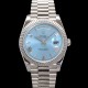 로렉스 남성용 New "VIP 타입 최종형" 데이데이트 m228236-0012 무게195g 플래티넘 40mm 오토매틱 Cal.3255 타입 아이스 블루 로마 다이얼 rol5426 Ⅳ