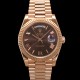 로렉스 남성용 New "VIP 타입 최종형" 데이데이트 m228235-0002 무게195g 18K 로즈골드 40mm 오토매틱 Cal.3255 타입 초콜릿 로마 다이얼 rol5415 Ⅳ
