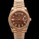 로렉스 남성용 New "VIP 타입 최종형" 데이데이트 m228235-0003 무게195g 18K 로즈골드 40mm 오토매틱 Cal.3255 타입 초콜릿 바게트 다이얼 rol5416 Ⅳ