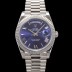 로렉스 남성용 New "VIP 타입 최종형" 데이데이트 m228236-0007 무게195g 플래티넘 40mm 오토매틱 Cal.3255 타입 블루 로마 다이얼 rol5428 Ⅳ