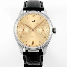 아이더블유씨 남성용 포루투기즈 IW501705 세븐데이즈 42mm 오토매틱 무브먼트 골드 다이얼 iwc4102 Ⅳ