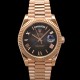 로렉스 남성용 New "VIP 타입 최종형" 데이데이트 m228235-0055 무게195g 18K 로즈골드 40mm 오토매틱 Cal.3255 타입 슬레이트 옴브레 다이얼 rol5418 Ⅳ