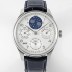 아이더블유씨 남성용 포루투기즈 IW503406 퍼페추얼 캘린더 더블 문 플래티넘 44mm 오토매틱 무브먼트 화이트 다이얼 iwc4104 Ⅳ