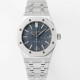 오데마피게 남성용 하이엔드 15450ST 로얄오크 37mm 오토매틱 Cal.3120무브먼트 블루 와플 다이얼 aud6520 Ⅳ