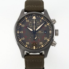 아이더블유씨 남성용 파일럿 워치 IW389002 미라마 크로노그래프 44mm 오토매틱 무브먼트 그레이 다이얼 iwc4095 Ⅳ