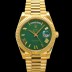 로렉스 남성용 New "VIP 타입 최종형" 데이데이트 m228238-0061 무게195g 18K 옐로우골드 40mm 오토매틱 Cal.3255 타입 그린 로마 다이얼 rol5423 Ⅳ